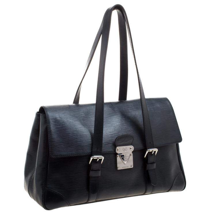 Pre Owned Louis Vuitton Black Epi Leather Segur MM Bag