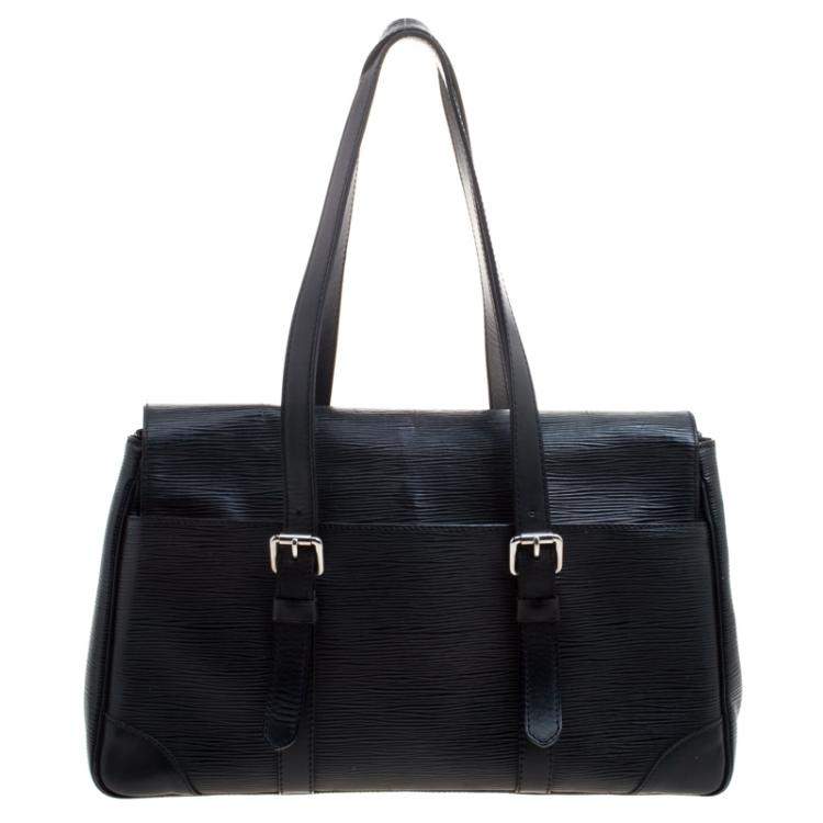 Pre Owned Louis Vuitton Black Epi Leather Segur MM Bag