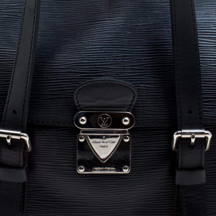 Pre Owned Louis Vuitton Black Epi Leather Segur MM Bag