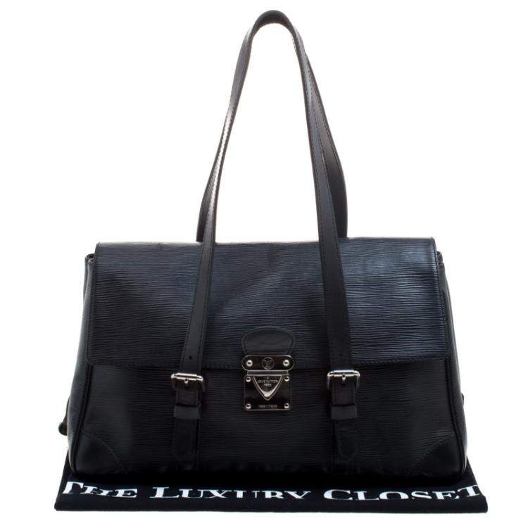 Pre Owned Louis Vuitton Black Epi Leather Segur MM Bag
