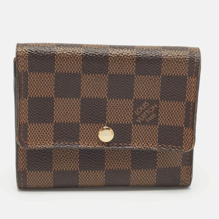 Pre Owned Louis Vuitton Damier Ebene Canvas Anais Wallet