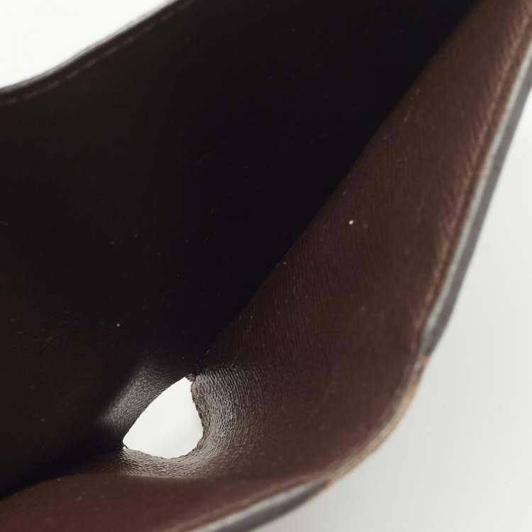 Pre Owned Louis Vuitton Damier Ebene Canvas Anais Wallet