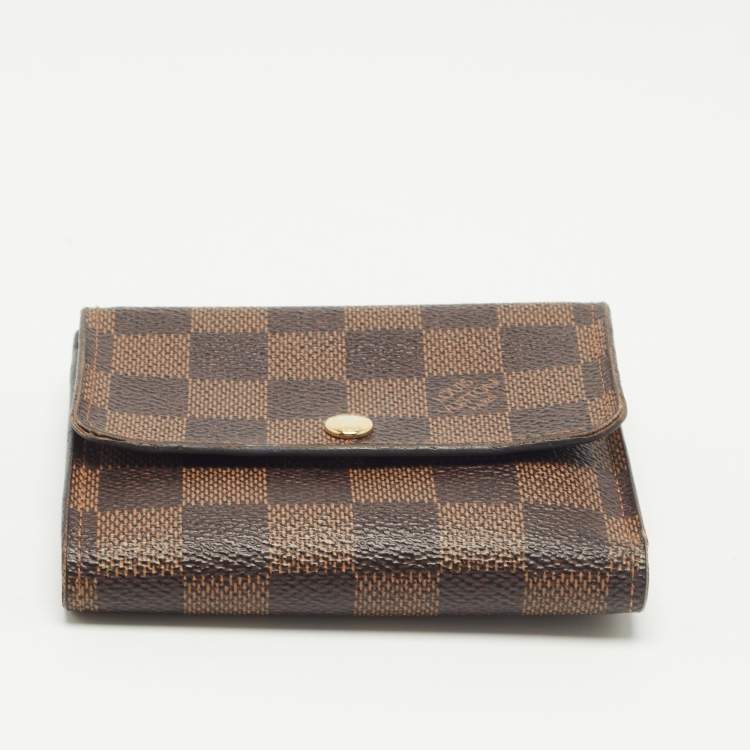 Pre Owned Louis Vuitton Damier Ebene Canvas Anais Wallet