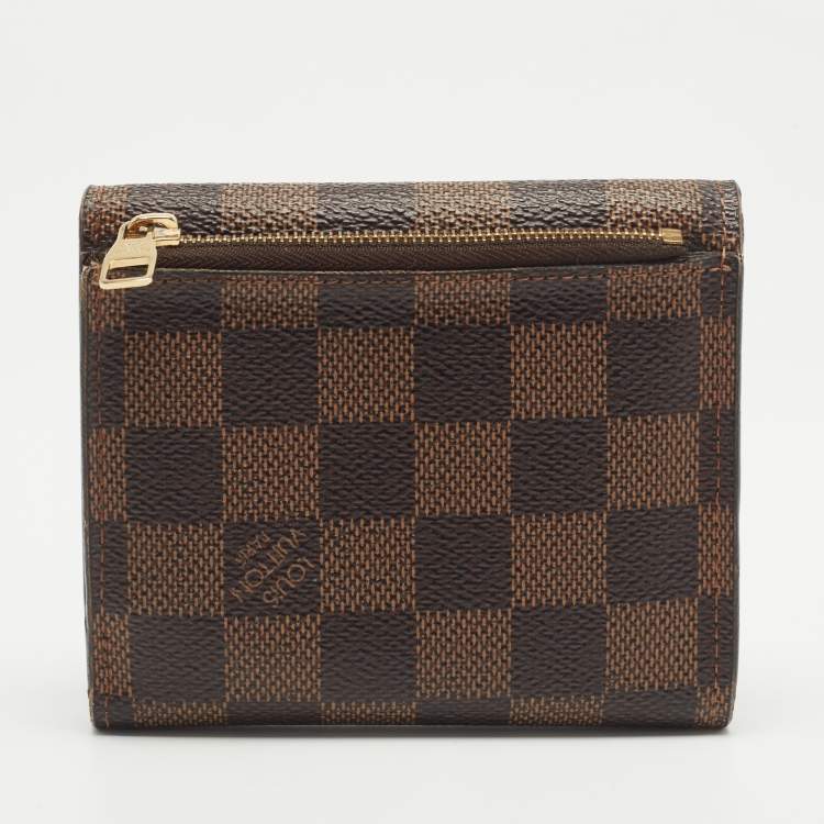 Pre Owned Louis Vuitton Damier Ebene Canvas Anais Wallet