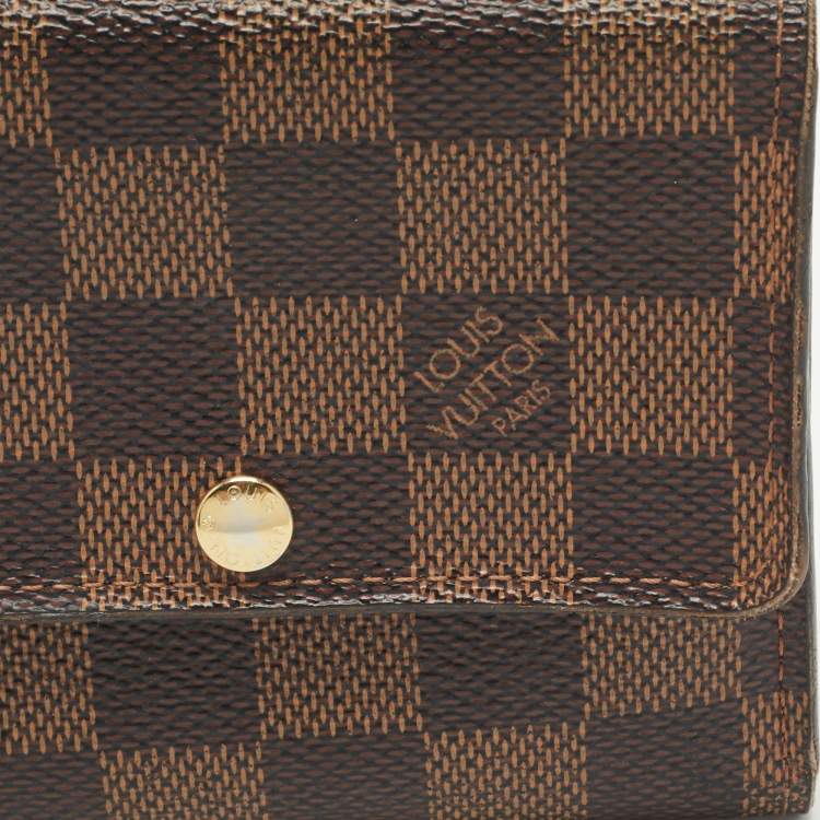 Pre Owned Louis Vuitton Damier Ebene Canvas Anais Wallet