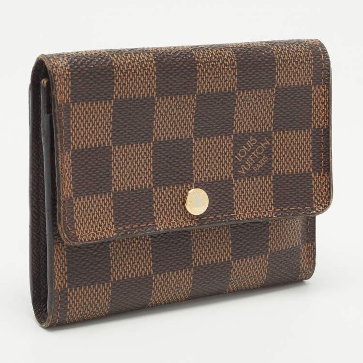 Pre Owned Louis Vuitton Damier Ebene Canvas Anais Wallet