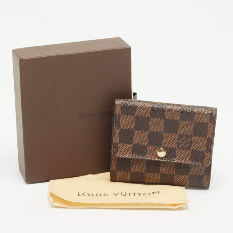 Pre Owned Louis Vuitton Damier Ebene Canvas Anais Wallet