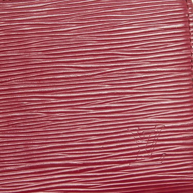 Pre Owned Louis Vuitton Fuchsia Epi Leather Zippy Wallet