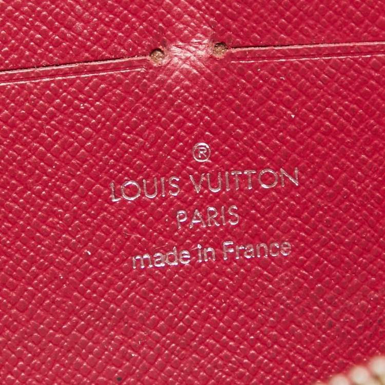 Pre Owned Louis Vuitton Fuchsia Epi Leather Zippy Wallet