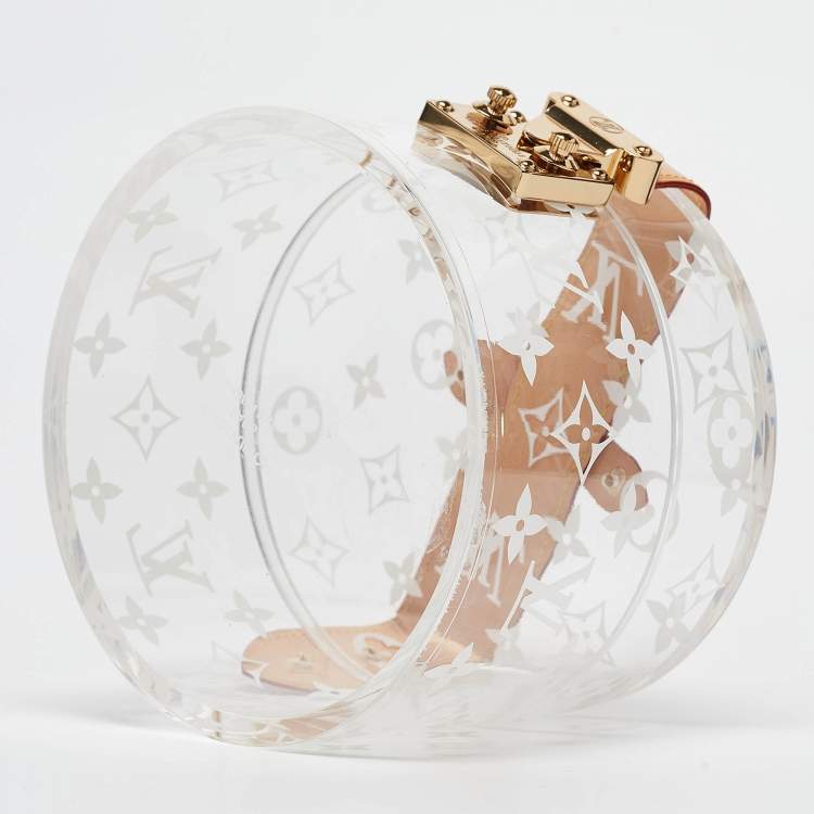 Pre Owned Louis Vuitton Monogram Plexiglass Box Scott 