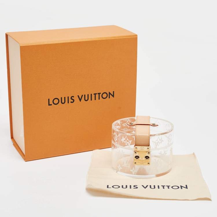 Pre Owned Louis Vuitton Monogram Plexiglass Box Scott 