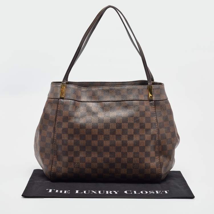 Pre Owned Louis Vuitton Damier Ebene Canvas Marylebone GM Bag