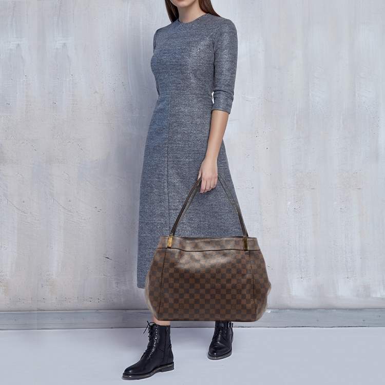 Pre Owned Louis Vuitton Damier Ebene Canvas Marylebone GM Bag