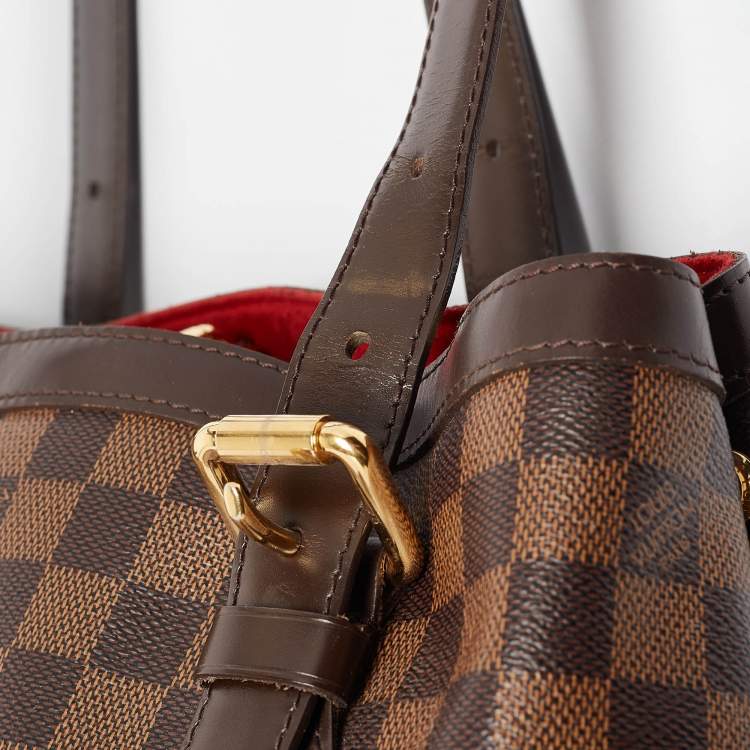 Pre Owned Louis Vuitton Damier Ebene Canvas Hampstead MM Bag
