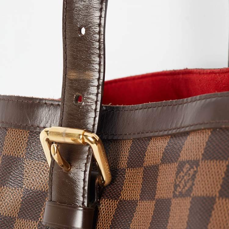 Pre Owned Louis Vuitton Damier Ebene Canvas Hampstead MM Bag