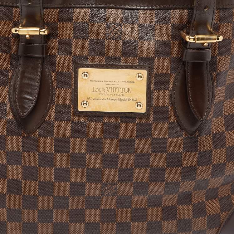 Pre Owned Louis Vuitton Damier Ebene Canvas Hampstead MM Bag