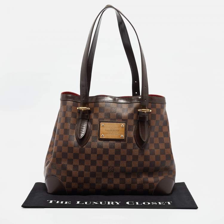 Pre Owned Louis Vuitton Damier Ebene Canvas Hampstead MM Bag