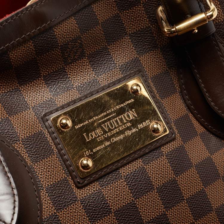 Pre Owned Louis Vuitton Damier Ebene Canvas Hampstead MM Bag