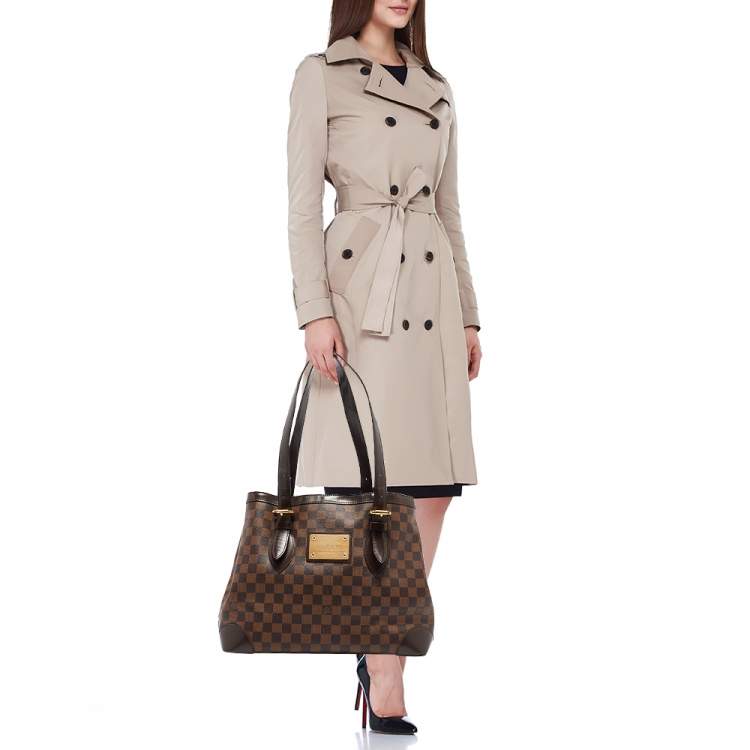 Pre Owned Louis Vuitton Damier Ebene Canvas Hampstead MM Bag