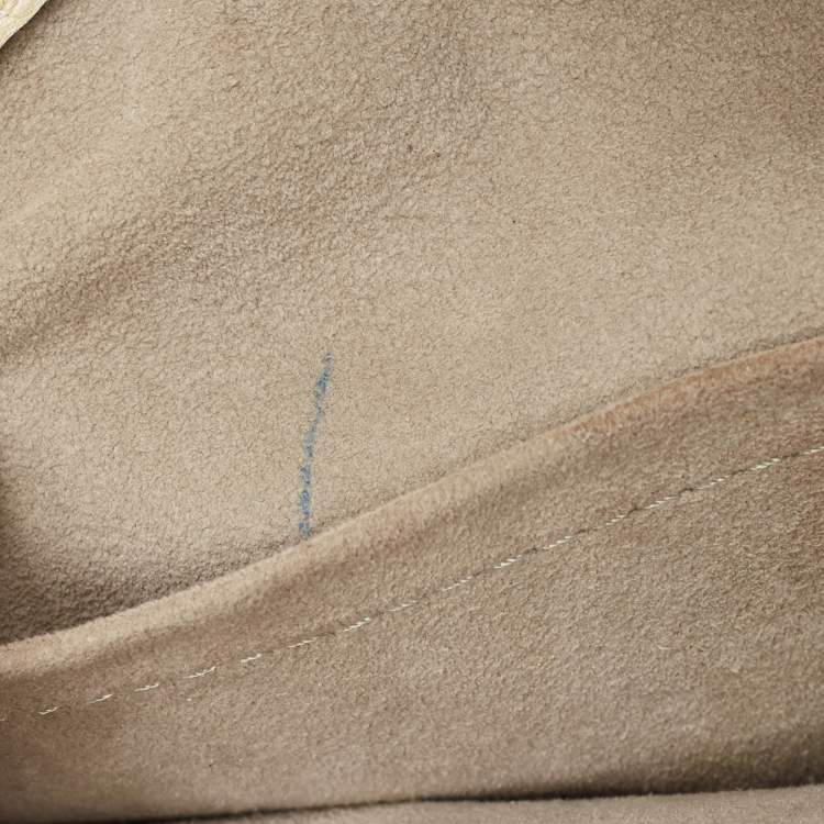 Pre Owned Louis Vuitton Lin Monogram Mahina Leather Cirrus MM Bag