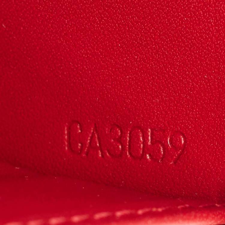 Pre Owned Louis Vuitton Pomme D’amour Monogram Vernis Zippy Wallet