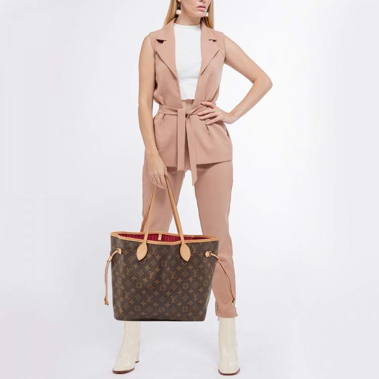 Pre Owned Louis Vuitton Monogram Canvas Neverfull MM Bag