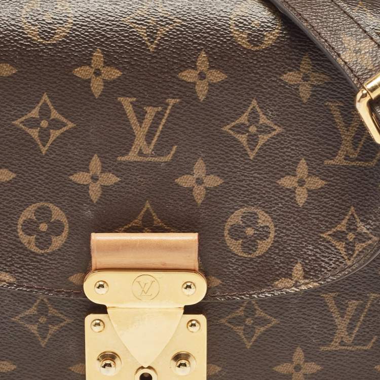 Pre Owned Louis Vuitton Safran Monogram Canvas Eden PM Bag