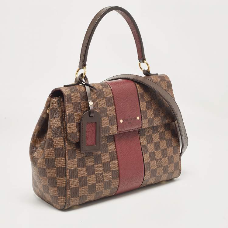 Pre Owned Louis Vuitton Bordeaux Damier Ebene Canvas Bond Street Bag