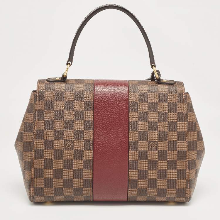 Pre Owned Louis Vuitton Bordeaux Damier Ebene Canvas Bond Street Bag