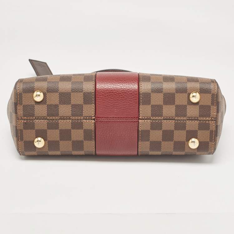 Pre Owned Louis Vuitton Bordeaux Damier Ebene Canvas Bond Street Bag