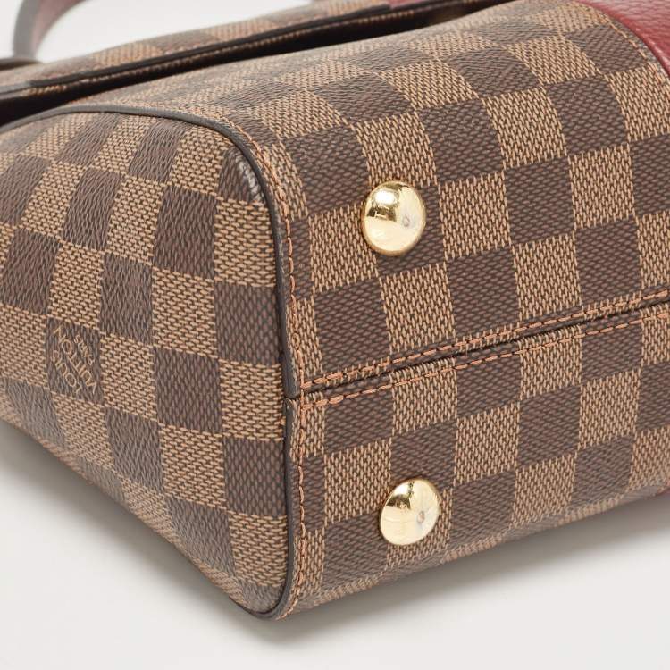 Pre Owned Louis Vuitton Bordeaux Damier Ebene Canvas Bond Street Bag