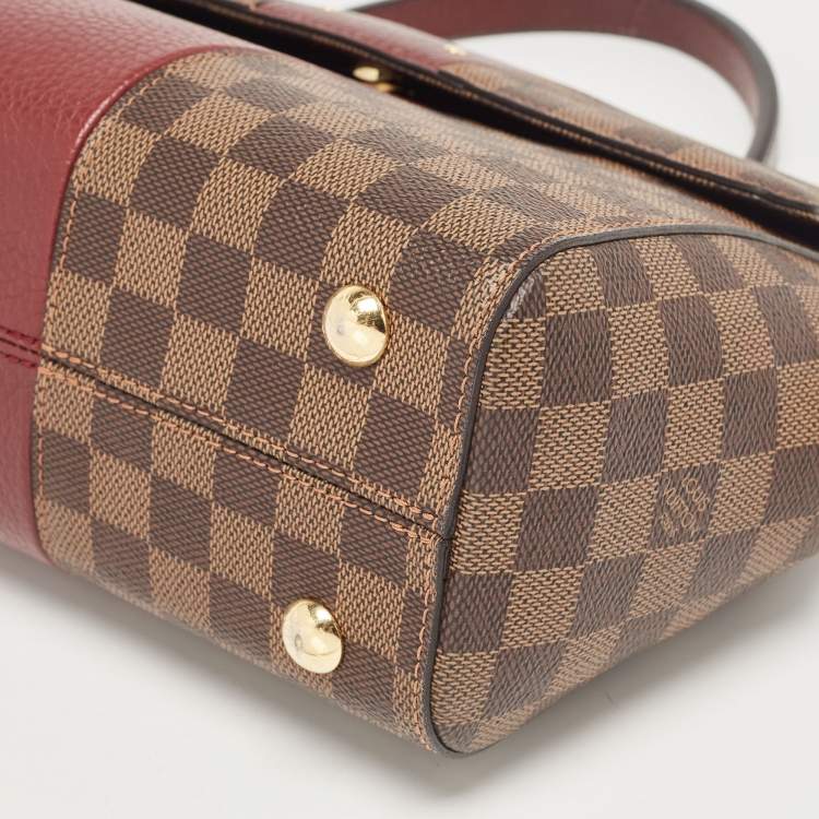 Pre Owned Louis Vuitton Bordeaux Damier Ebene Canvas Bond Street Bag