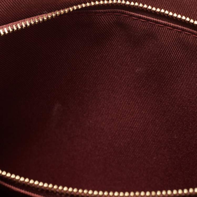 Pre Owned Louis Vuitton Bordeaux Damier Ebene Canvas Bond Street Bag