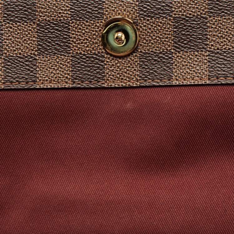 Pre Owned Louis Vuitton Bordeaux Damier Ebene Canvas Bond Street Bag