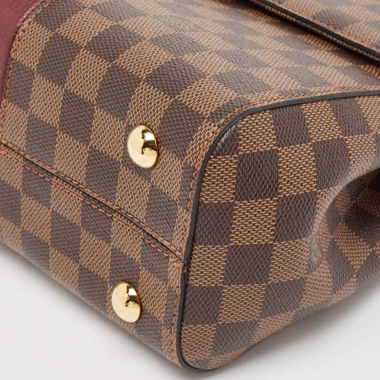 Pre Owned Louis Vuitton Bordeaux Damier Ebene Canvas Bond Street Bag