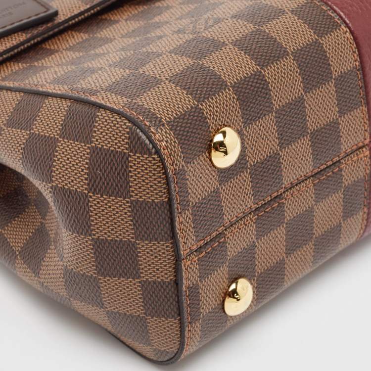 Pre Owned Louis Vuitton Bordeaux Damier Ebene Canvas Bond Street Bag
