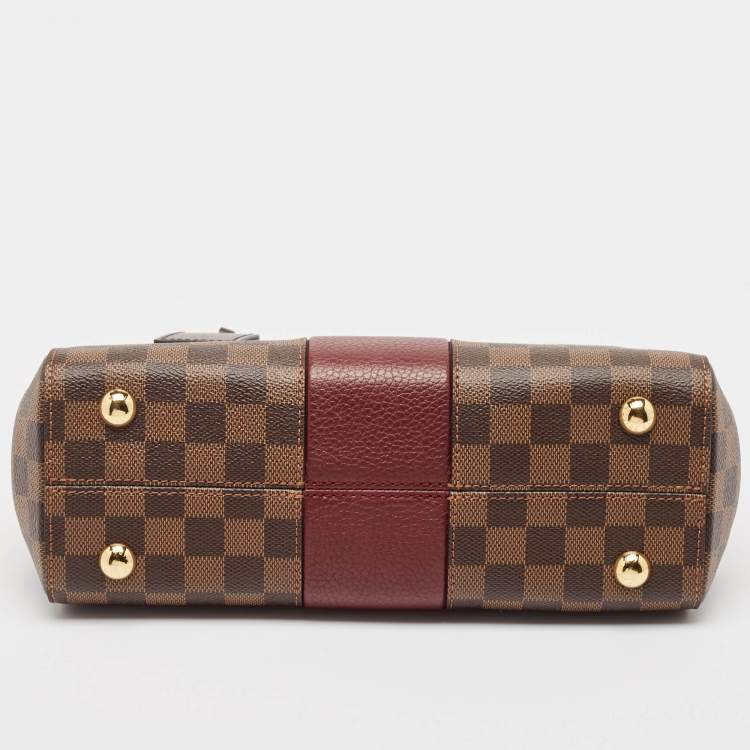 Pre Owned Louis Vuitton Bordeaux Damier Ebene Canvas Bond Street Bag