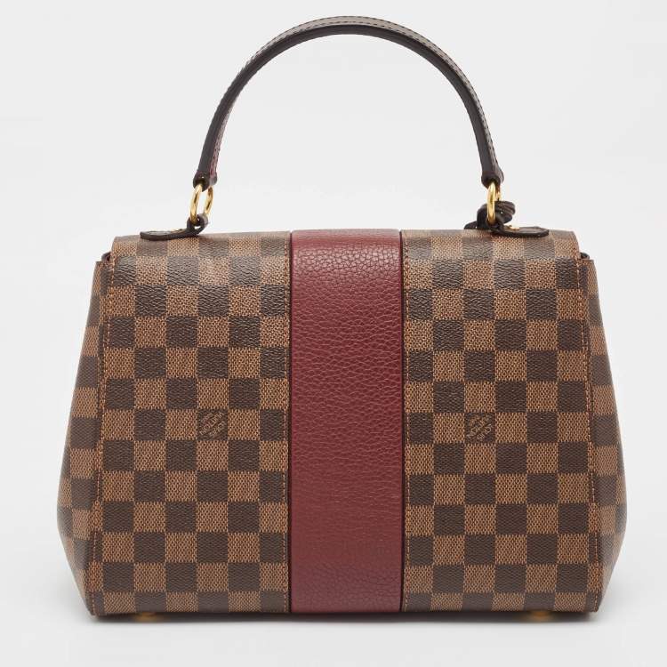 Pre Owned Louis Vuitton Bordeaux Damier Ebene Canvas Bond Street Bag