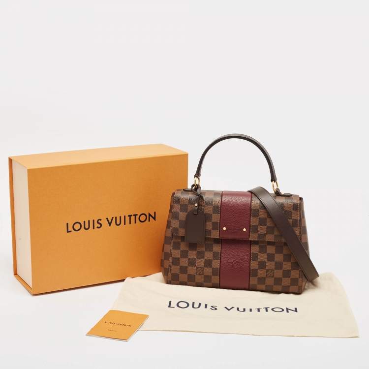 Pre Owned Louis Vuitton Bordeaux Damier Ebene Canvas Bond Street Bag