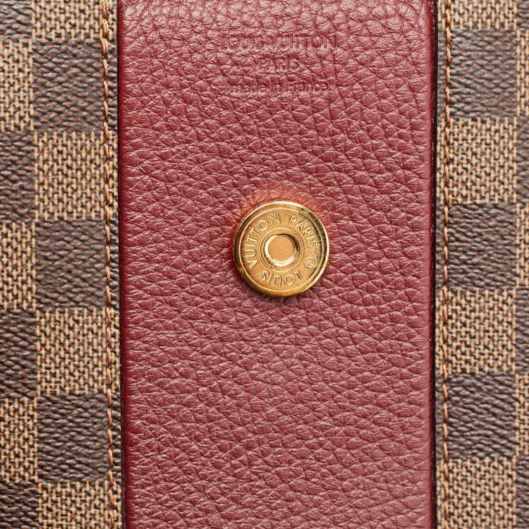 Pre Owned Louis Vuitton Bordeaux Damier Ebene Canvas Bond Street Bag