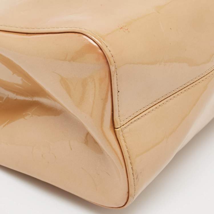 Pre Owned Louis Vuitton Noisette Monogram Vernis Maple Drive Bag