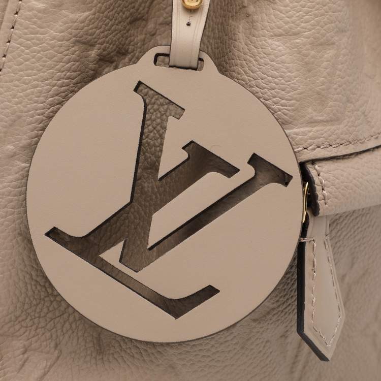 Pre Owned Louis Vuitton Beige Monogram Empriente Leather Montsouris PM Backpack