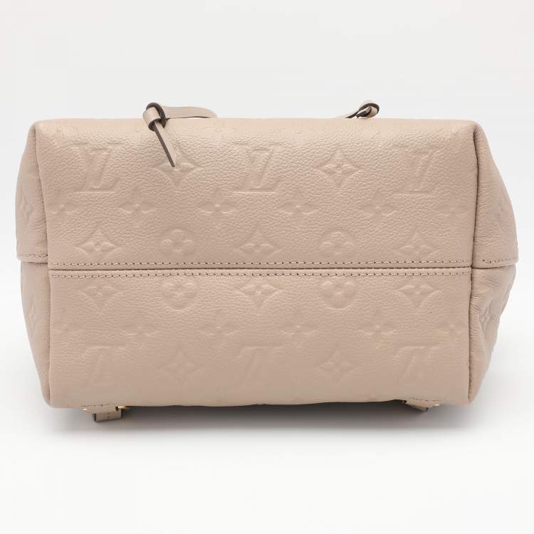 Pre Owned Louis Vuitton Beige Monogram Empriente Leather Montsouris PM Backpack