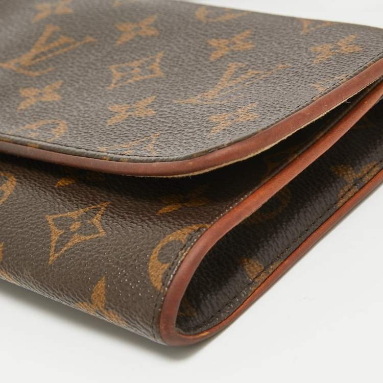 Pre Owned Louis Vuitton Monogram Canvas Twin Pochette GM Bag
