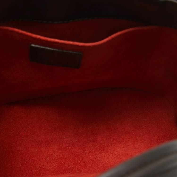 Pre Owned Louis Vuitton Damier Ebene Sauvage Calfhair Impala Bag