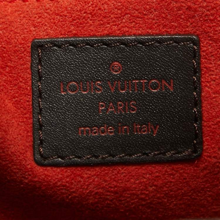 Pre Owned Louis Vuitton Damier Ebene Sauvage Calfhair Impala Bag