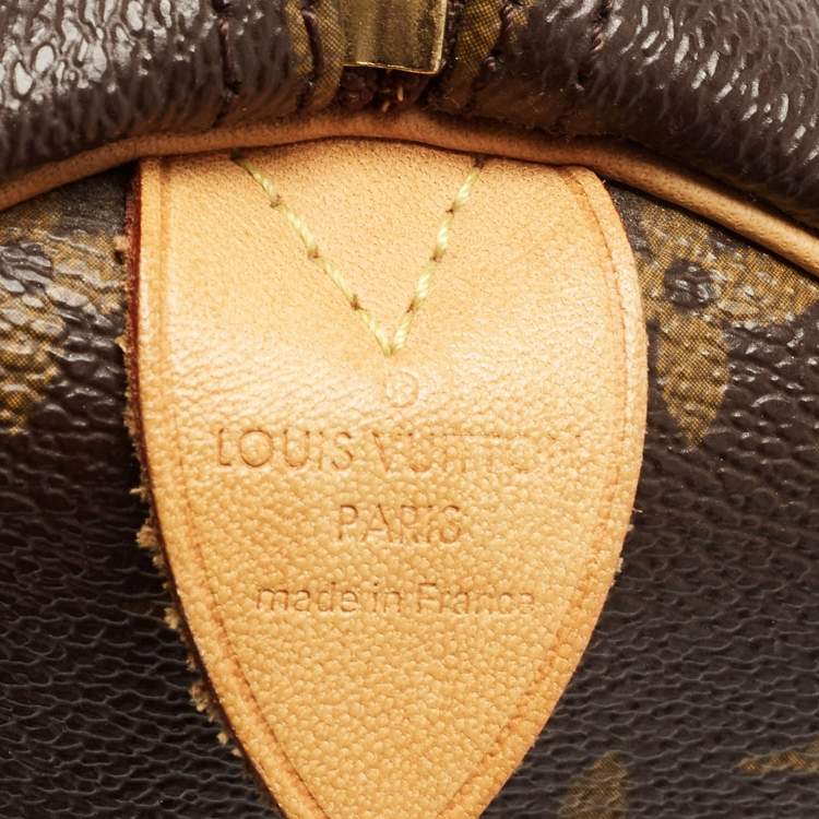 Pre Owned Louis Vuitton Monogram Canvas Speedy 30 Bag