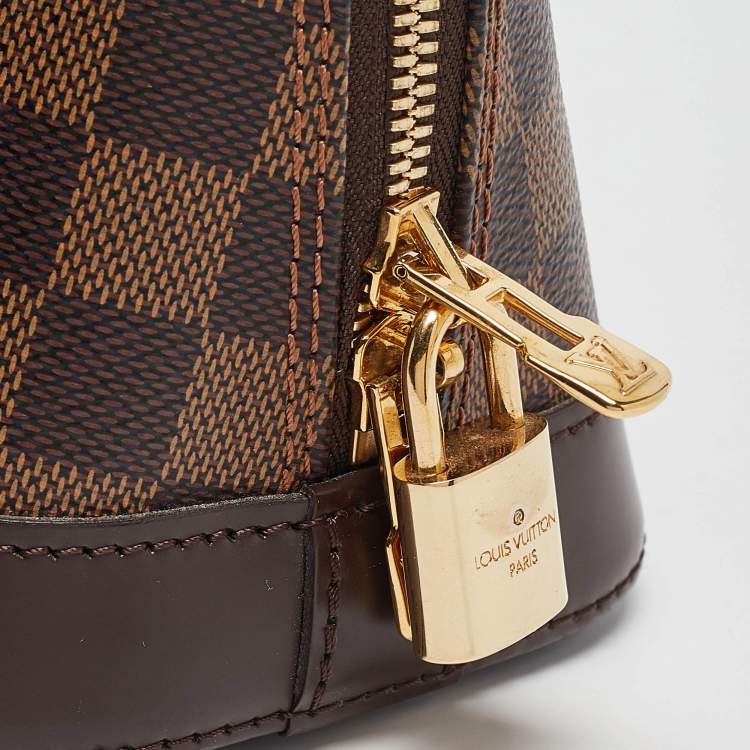 Pre Owned Louis Vuitton Damier Ebene Canvas Alma BB Bag