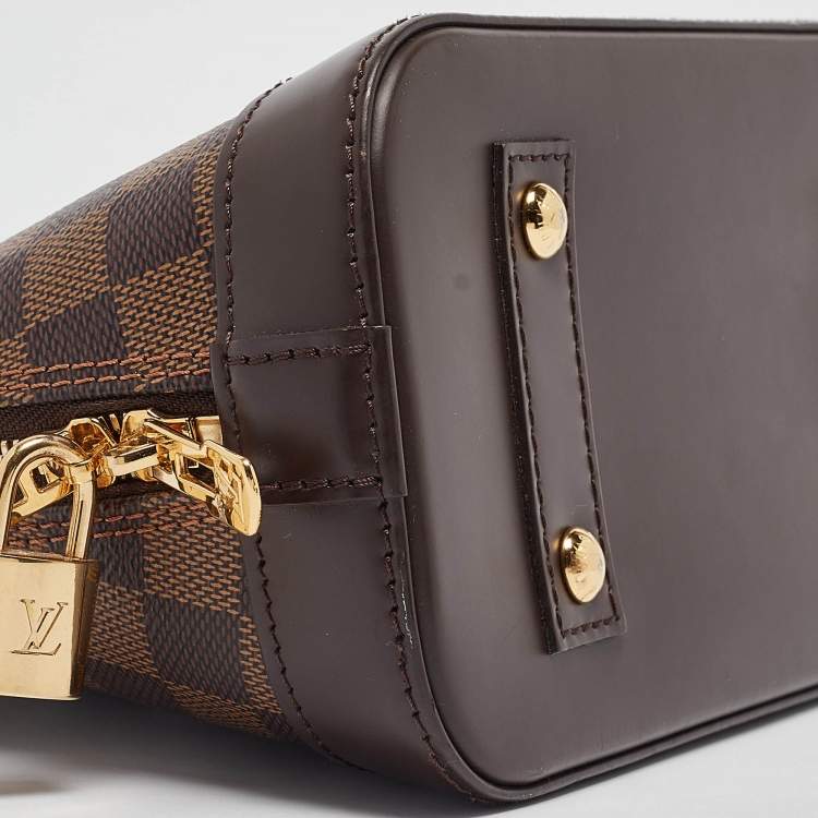Pre Owned Louis Vuitton Damier Ebene Canvas Alma BB Bag