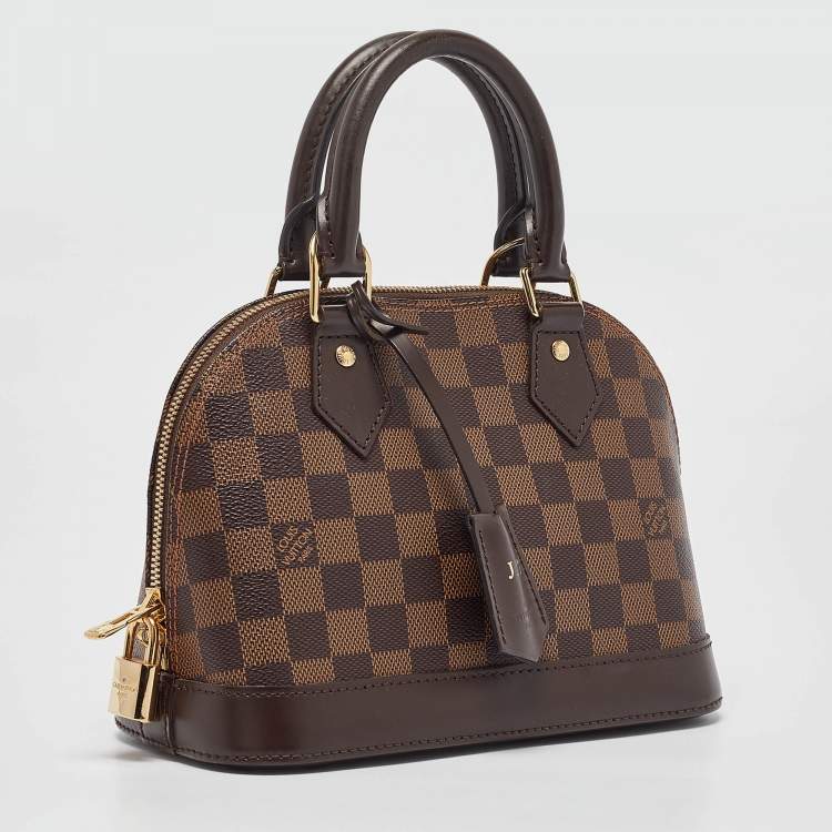 Pre Owned Louis Vuitton Damier Ebene Canvas Alma BB Bag